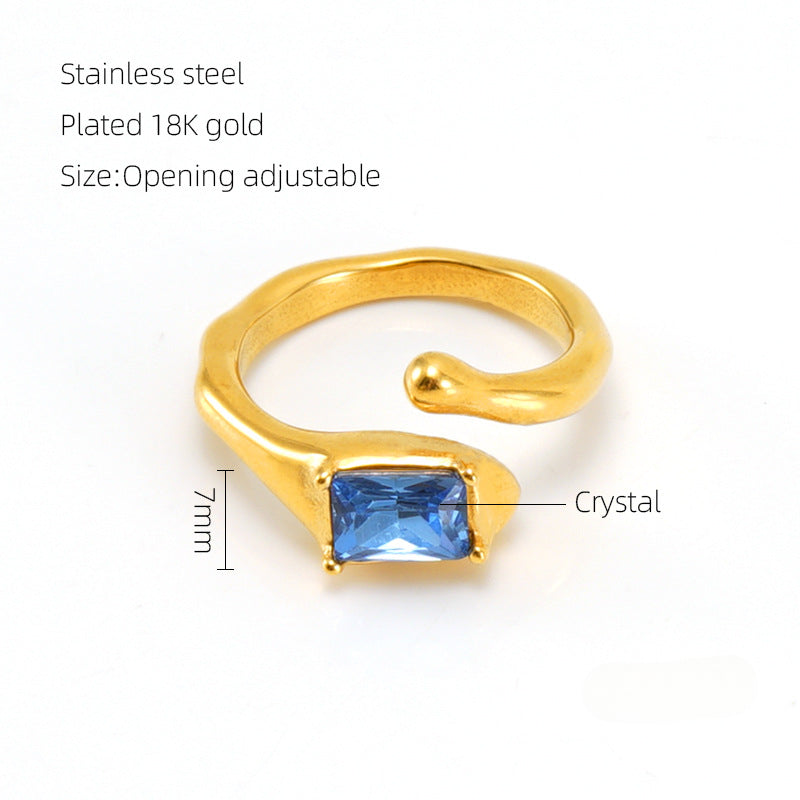 Anillos de diamantes de acero de titanio al por mayor